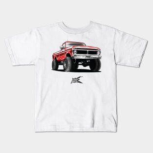 ford f250 obs truck red Kids T-Shirt